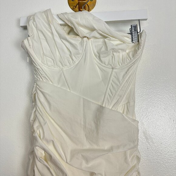 HOUSE OF CB Clementine Cut Out Mini Dress in White Size X-Small - Picture 7 of 16